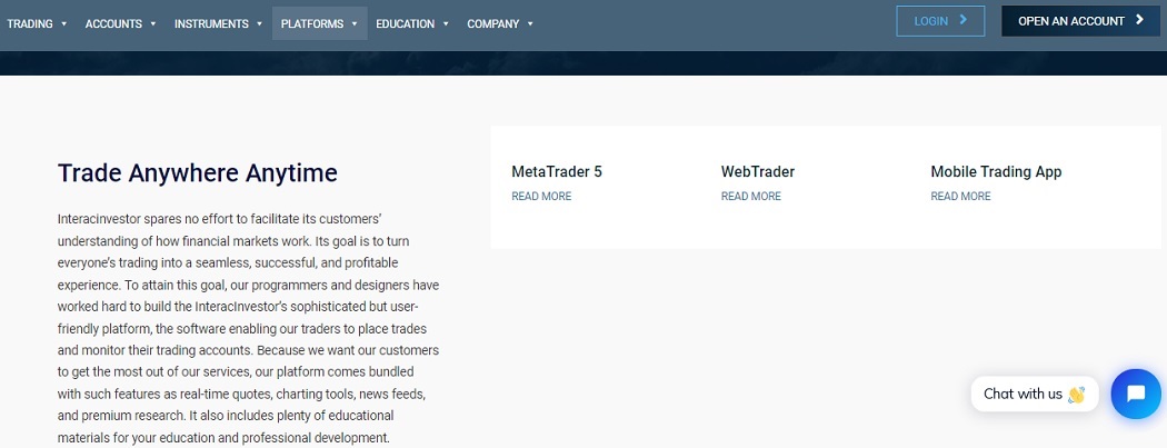InteracInvestor Trading Platform InteracInvestor Trading Platform